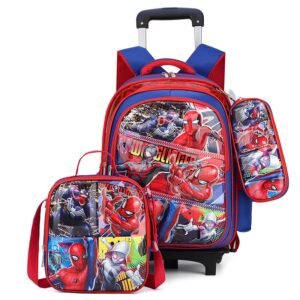 Spiderman Trolley Bag Set