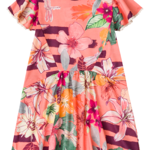 Floral Pink Dress for Girls