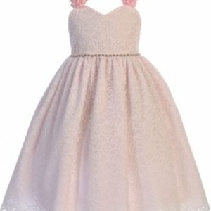 Crayon Flower Girl Dress 397 Pink- 2 to 10 Years