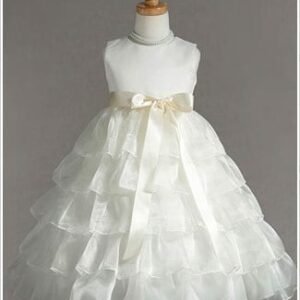 Crayon Flower Girl Dress 882 Ivory- 2 to 10 Years