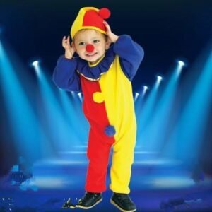 Clown Costume Kids Baby Jumpsuits Toddlers Dress Up 3 Years to 6 Years