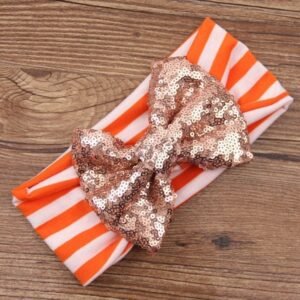 Knitted Cotton Elastic Girls Hair Band Toddler