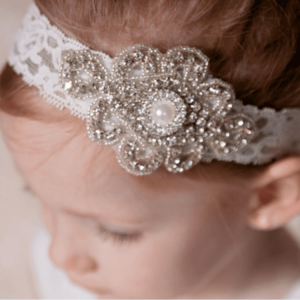 Baby Lace Rhinestone Hairband