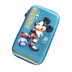 Mickey Mouse Soccer Blue Pencil Case