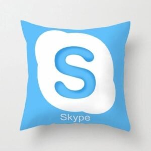 Social Media Skype Pillow