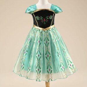 Disney Green Frozen Princess Anna Costume Dress