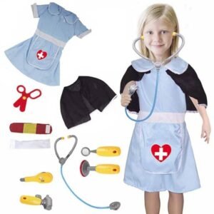 NURSE SET  ( FREE SIZE 3YRS TO 8YRS )